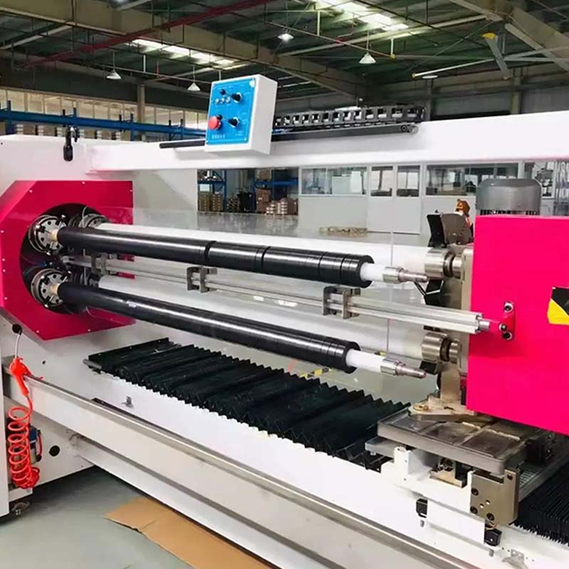 HJY-QJ04 Macchina automatica di taglio di nastri chì cambia u rollu à quattru assi7